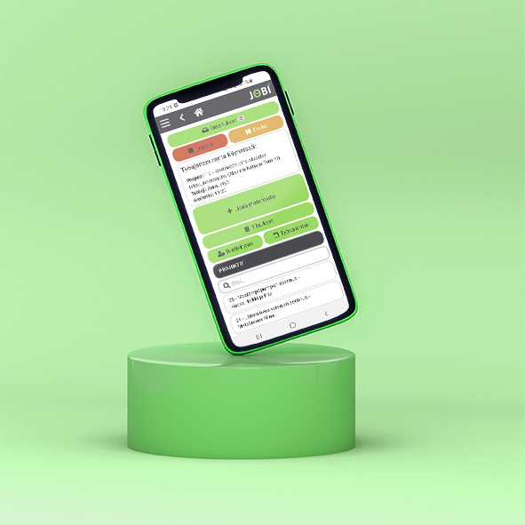 Jobi-toiminnanohjaus-mobiili-työajankirjaus